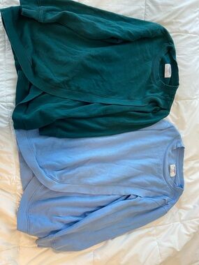 Nursing Sweatshirts - Teal/green & Light Blue